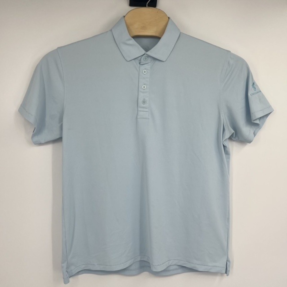 G/FORE Men's Light Blue Short Sleeve Golf Polo Shirt Size Large